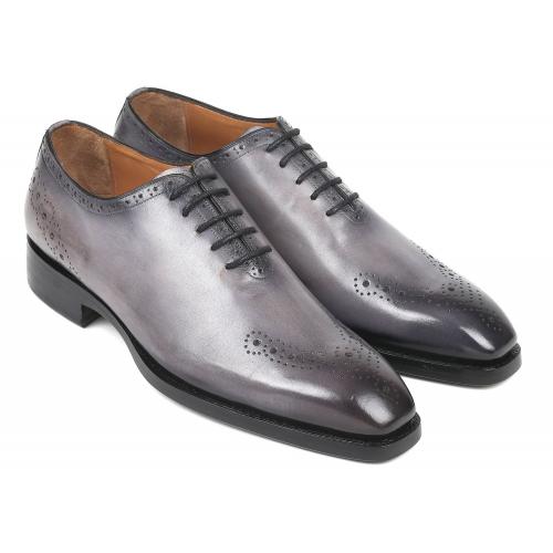 Paul Parkman "7614-GRY' Grey Genuine Calfskin Goodyear Welted Oxford Shoes.